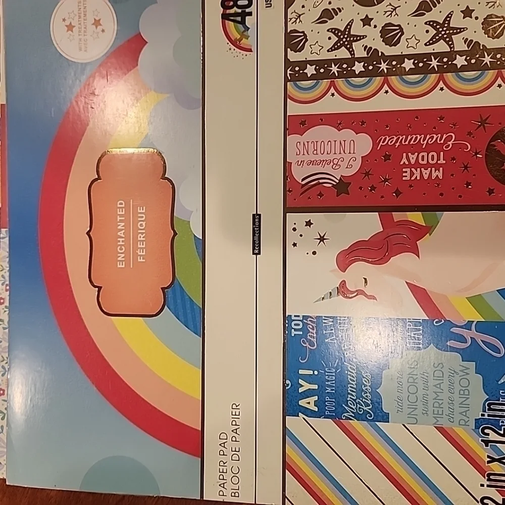 Scrapbooking Crafting Paper Lot